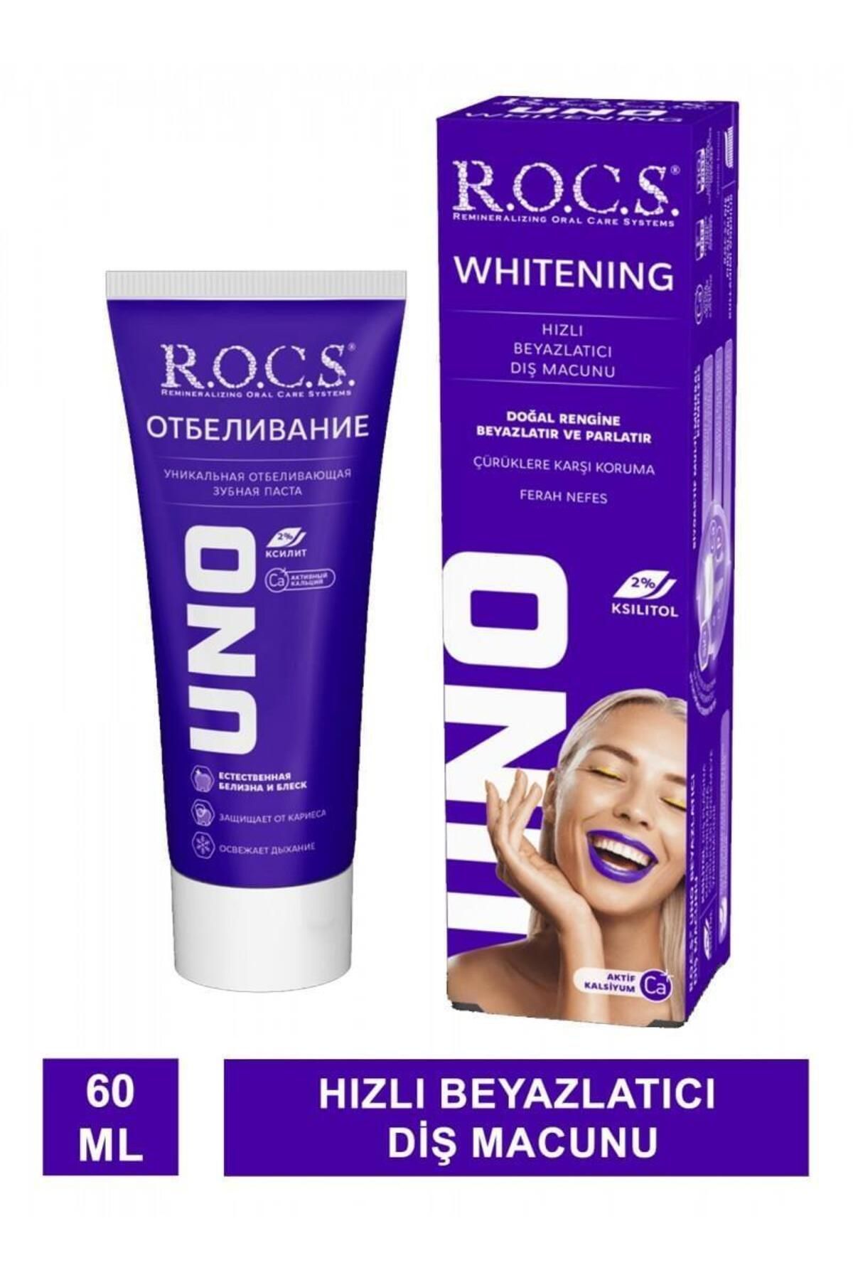 Rocs Uno Beyazlatıcı Diş Macunu 60 ml