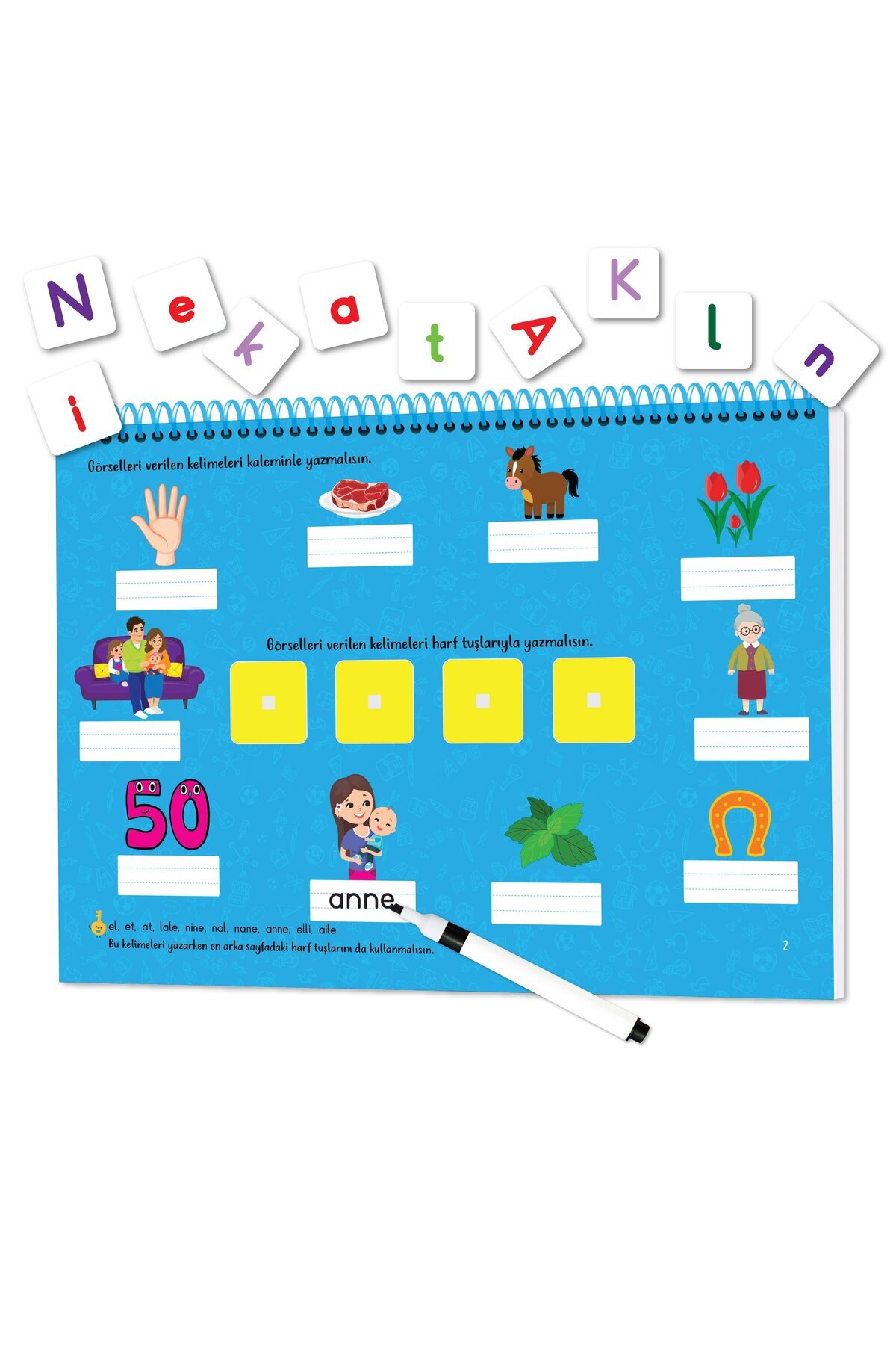 yükselen zeka-Easy Reading System - Velcro Book Reading-I'M Learning to Write (Ages 4-7) 4