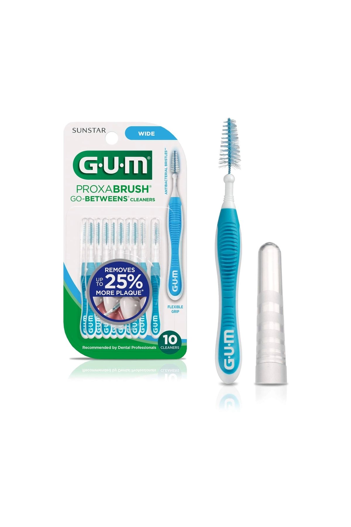 GUM Proxa Brush Go Betwens Cleaners Wıde Flexıble Grıp 10 Cleaners