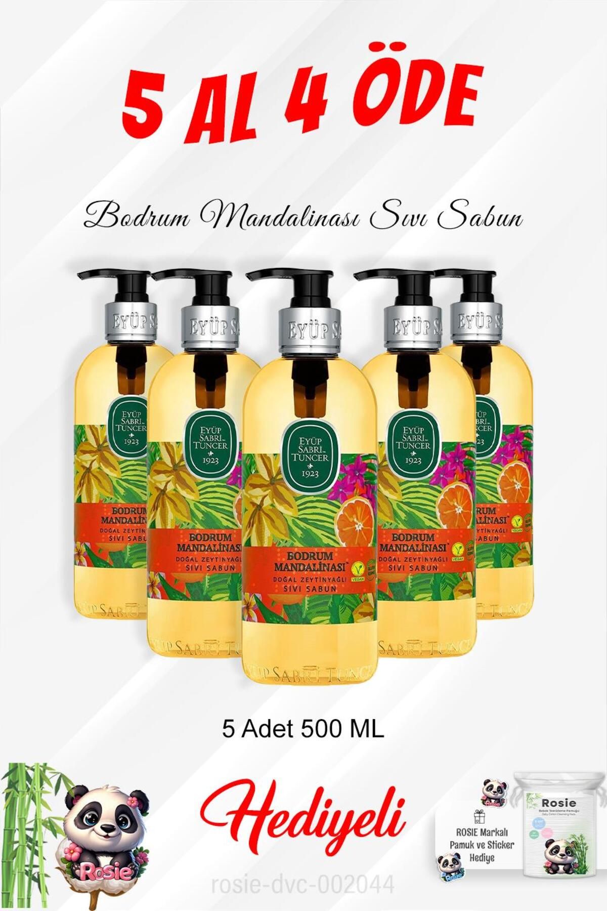 صابون مایع روغن زیتون نارنگی بدروم 500 میلی لیتری خرید 5 عدد 4 و رزی پاموک Eyüp Sabri Tuncer