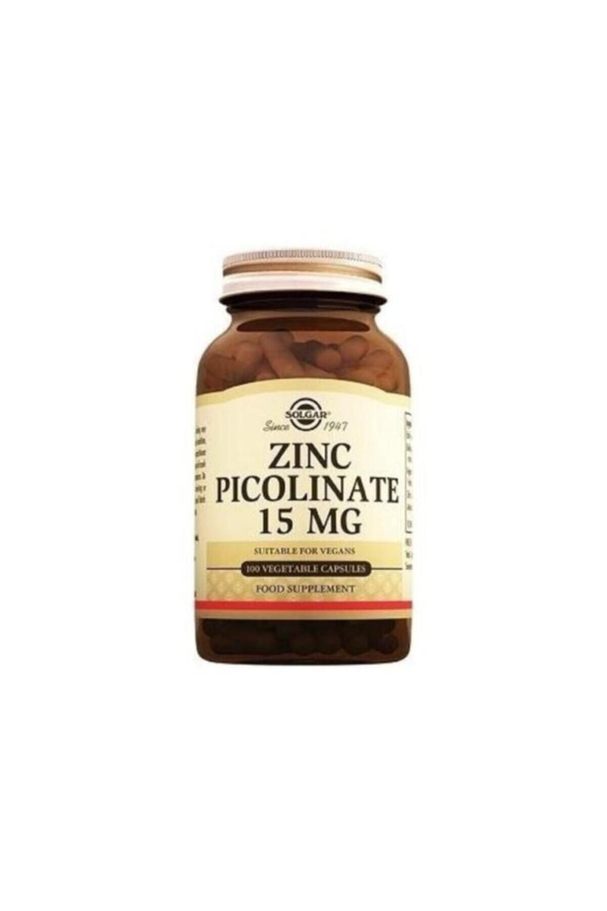 Solgar Zinc Picolinate 15 Mg 100 Kapsül - Skt:07/2027