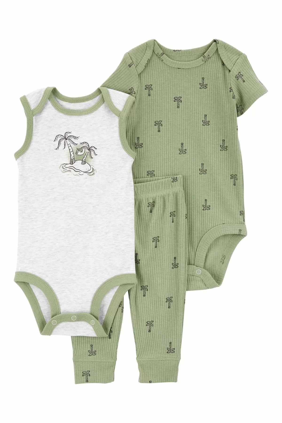 belle vista Layette Erkek Bebek 3'lü Set Karışık Renkli