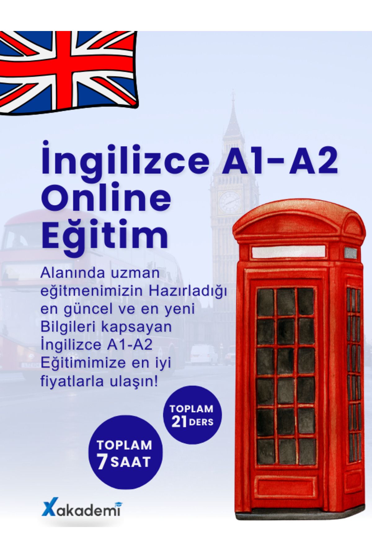 X Akademi Online Ingilizce A1-a2 Eğitim - Evde Ingilizce Öğrenin