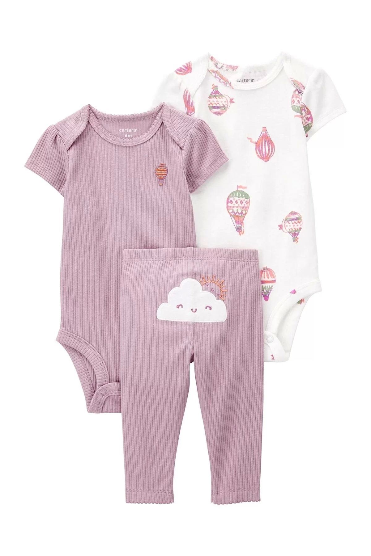 belle vista Layette Kız Bebek 3'lü Set  Karışık Renkli