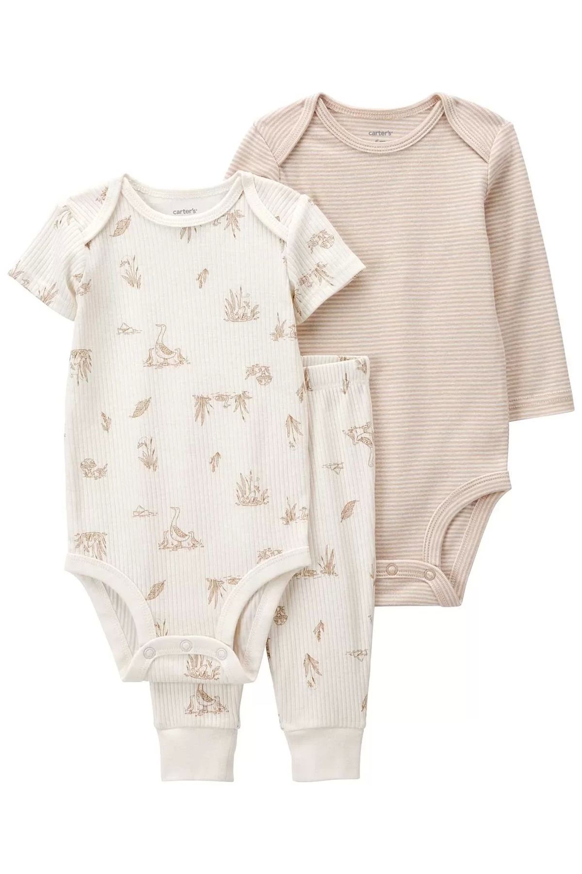 belle vista Layette Bebek 3'lü Set  Haki