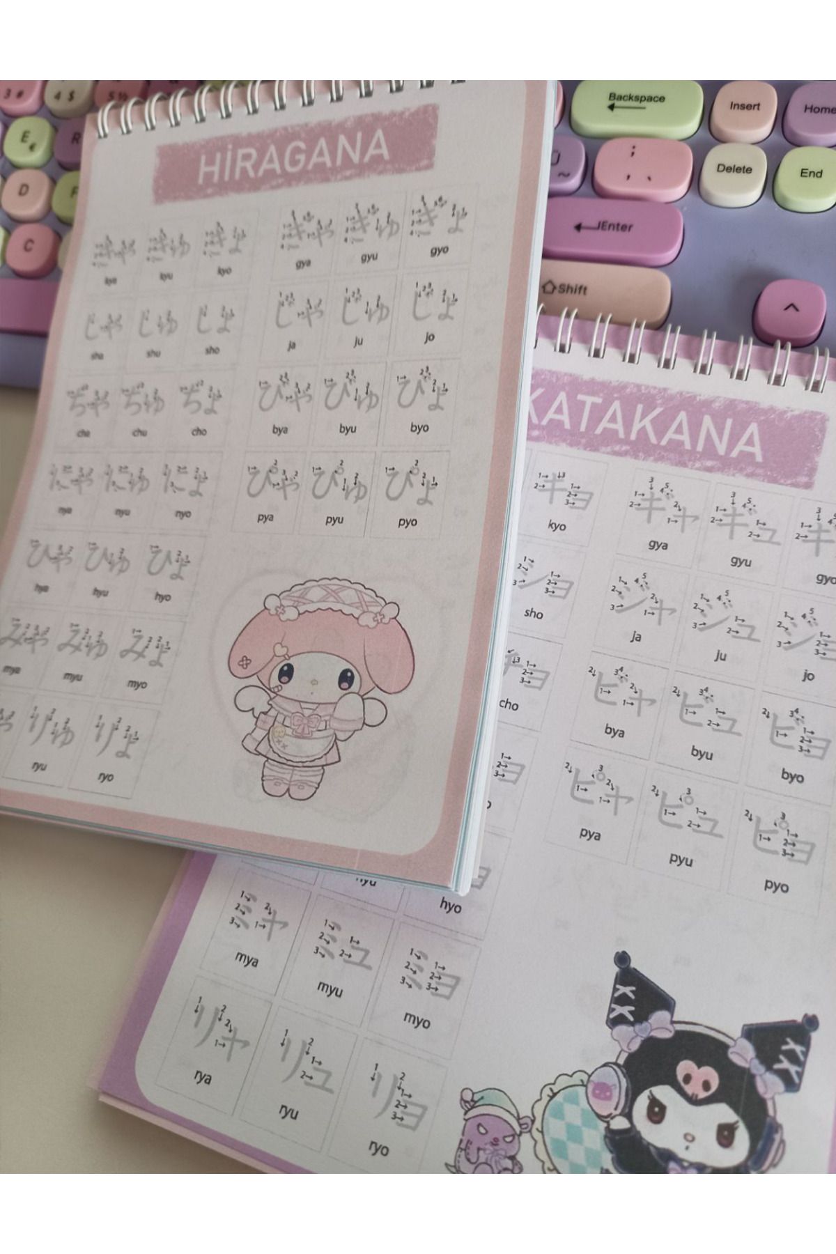 nihonwosekai-Japanese Alphabet Hiragana and Katakana Practice Copybook A5 Size 60 Sheets 3