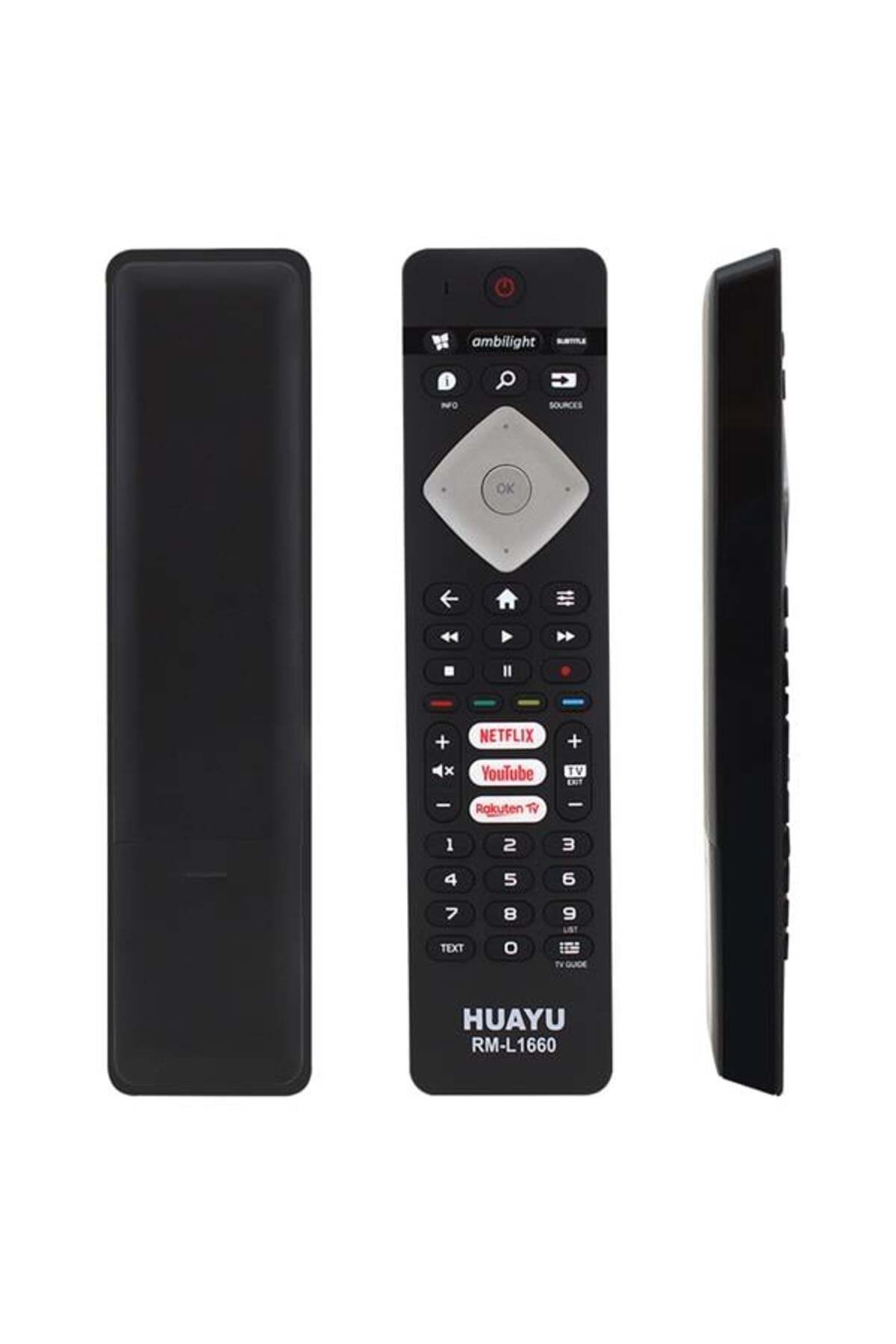 NZM TİCARET Huayu Kl Rm-L1660 --Youtube-Rakuten Tv Tuşlu Ses Komutsuz Lcd Led Tv Kumanda