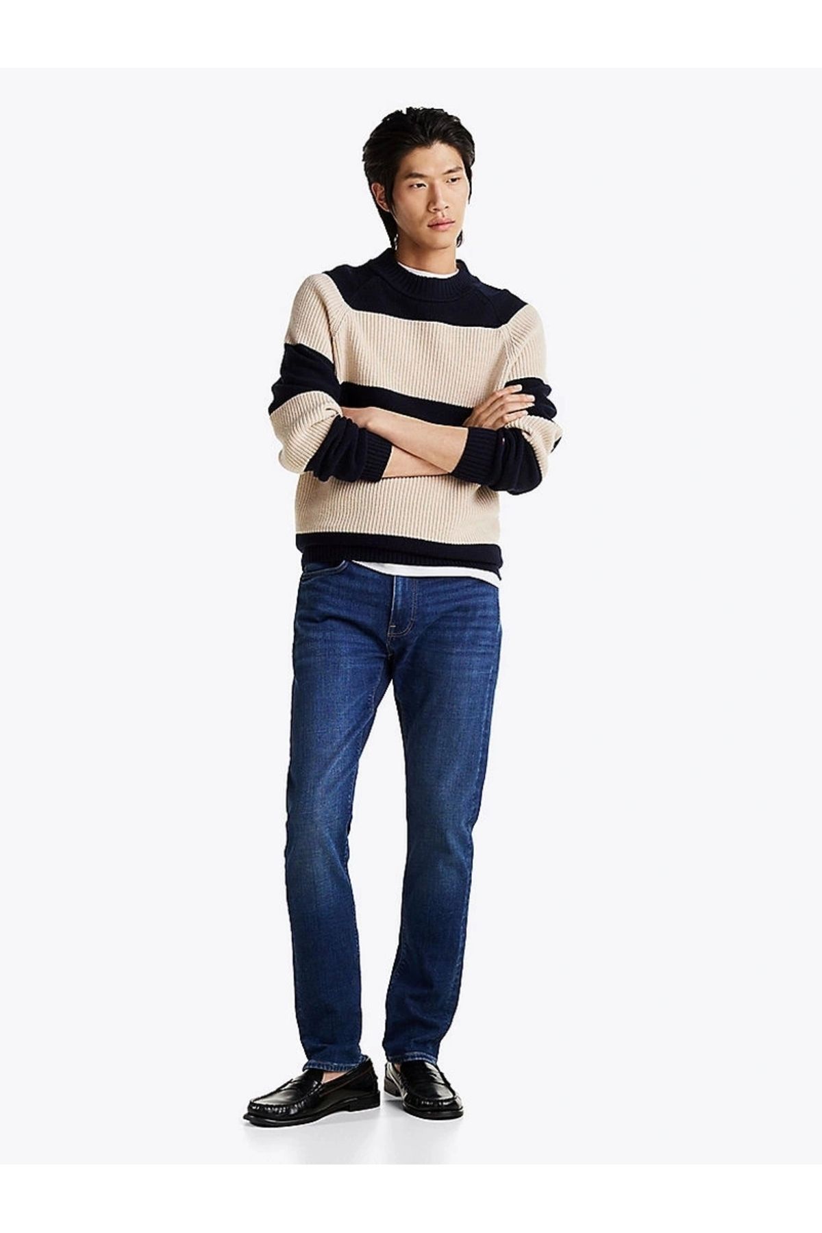 شلوار جین آبی باریک فلکس بلیکر مردانه Tommy Hilfiger