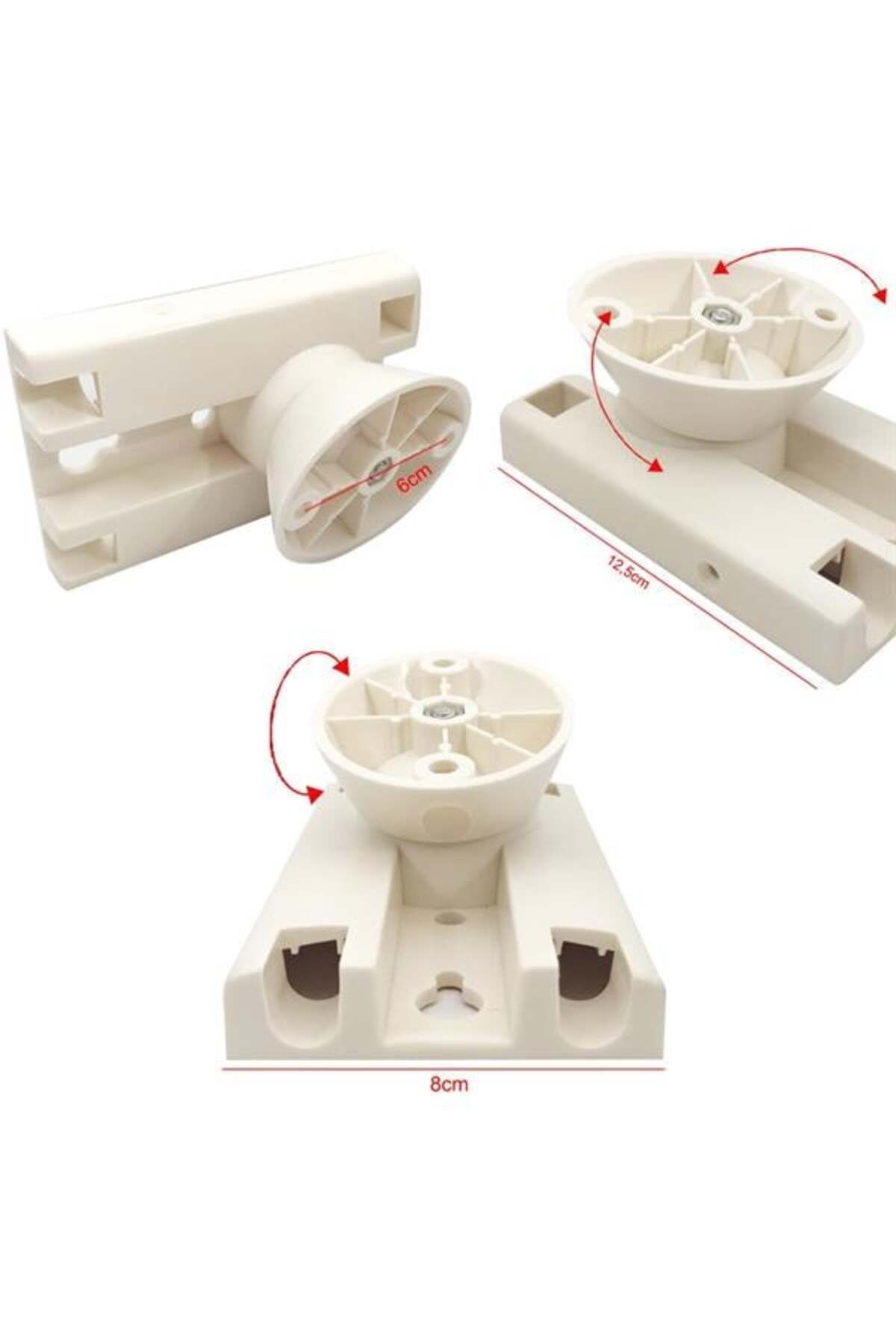 BRL UNIVERSAL Sütun Hoparlör Duvar Askı Aparatı Hareketli 20Cm Beyaz