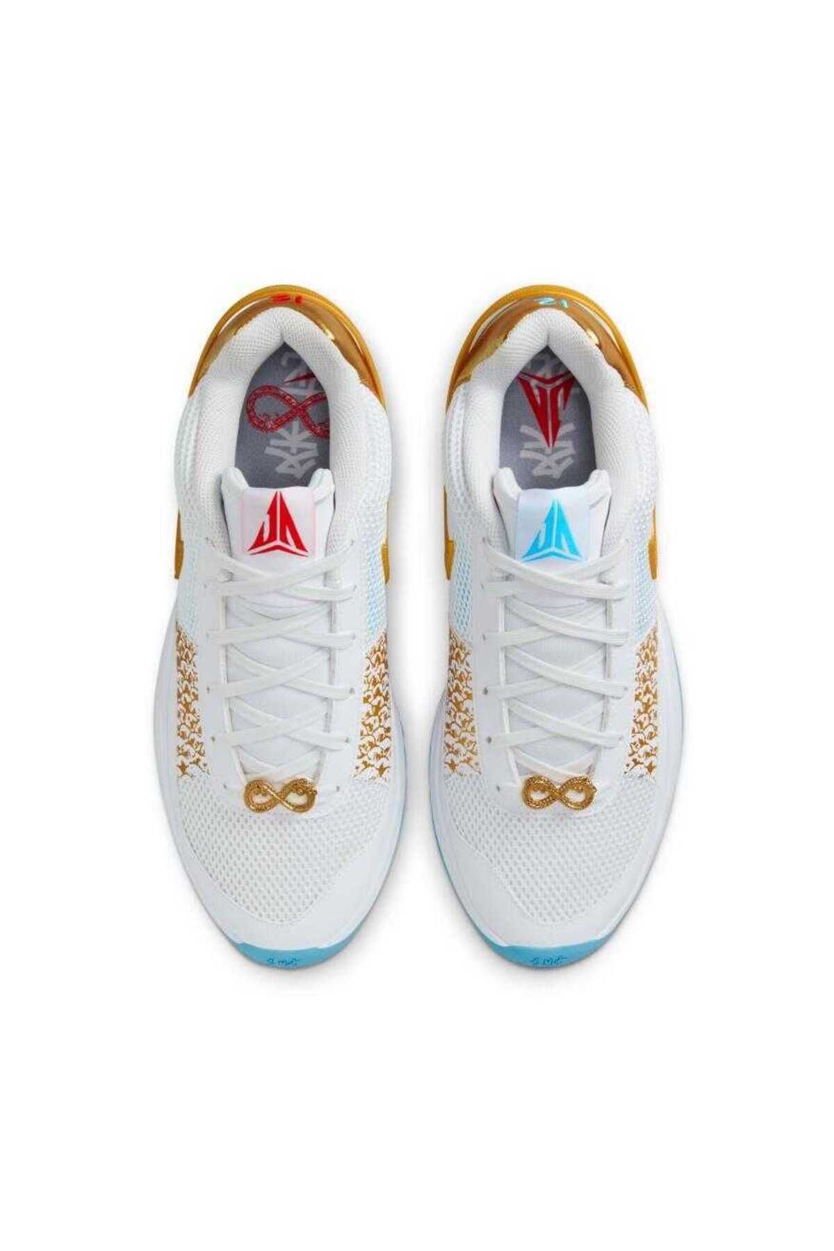 Nike Ja 1 "Chinese New Year"white and gold men's basketball shoes erkek beyaz basketbol ayakkabısı fv1290