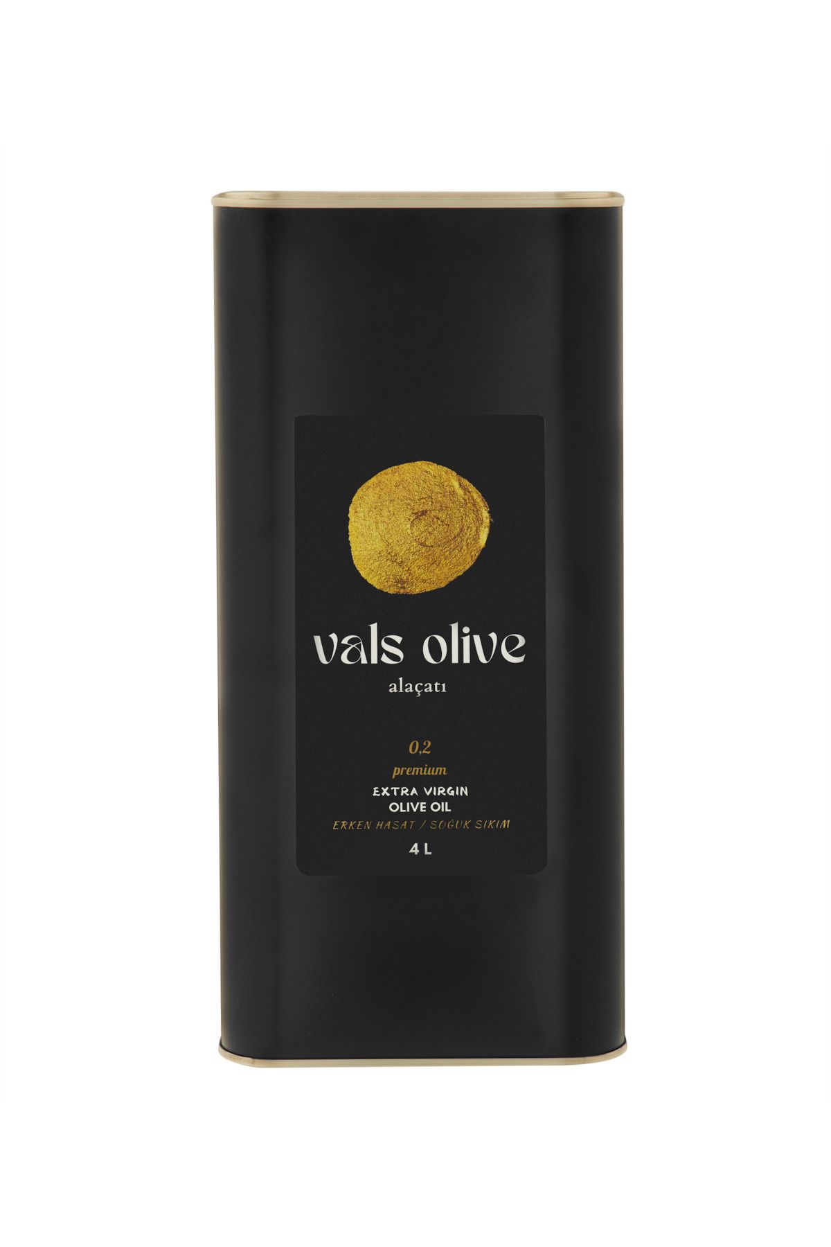 Petityu VALS OLIVE Premium Erken Hasat Soğuk Sıkım Naturel Sızma Katkısız Zeytinyağı (4L) – Yeni Hasat 24/25