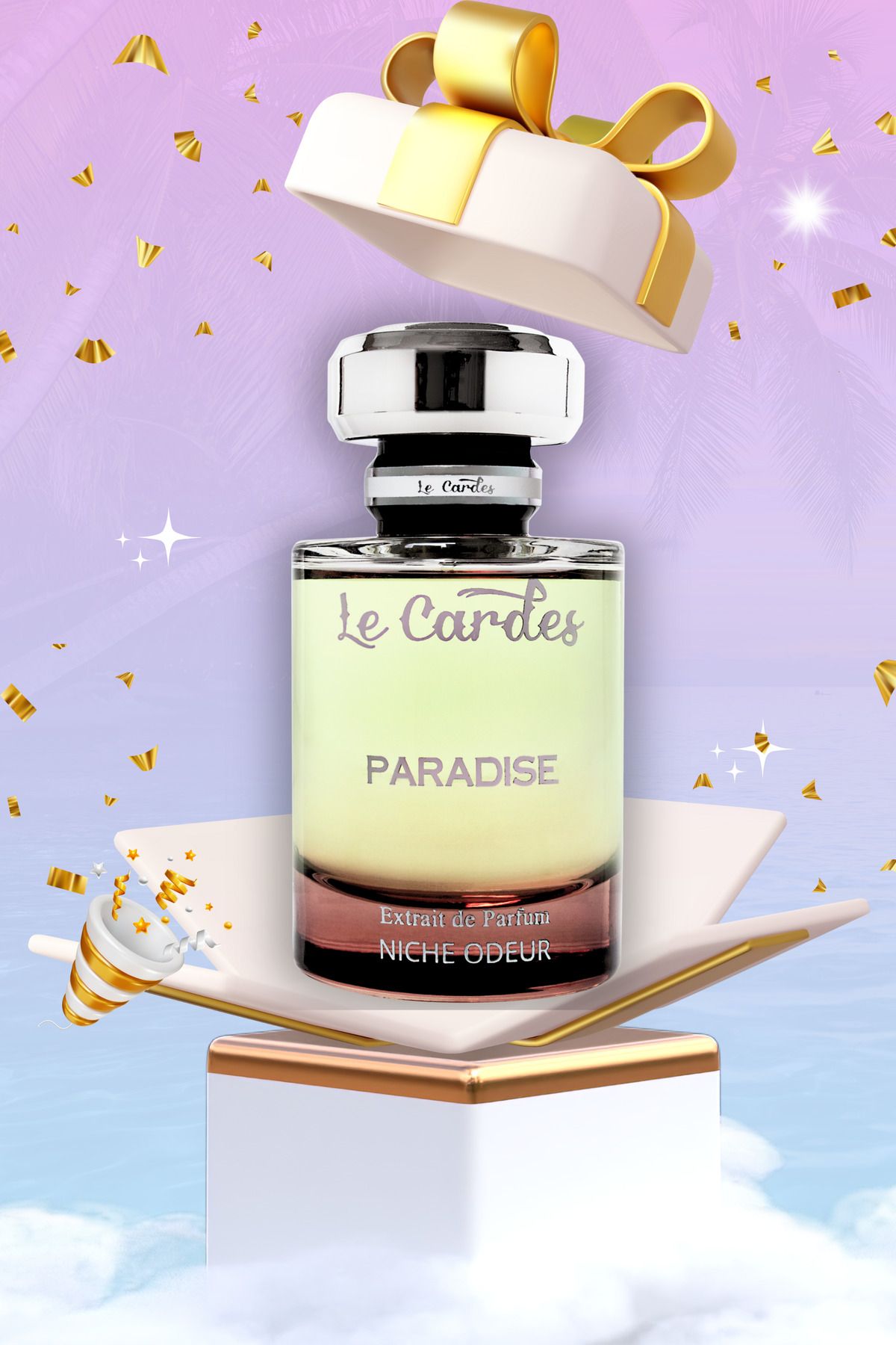 عطر مردانه Le Cardes Permanent Paradise Effective Extrait De Perfume 60 میلی لیتر