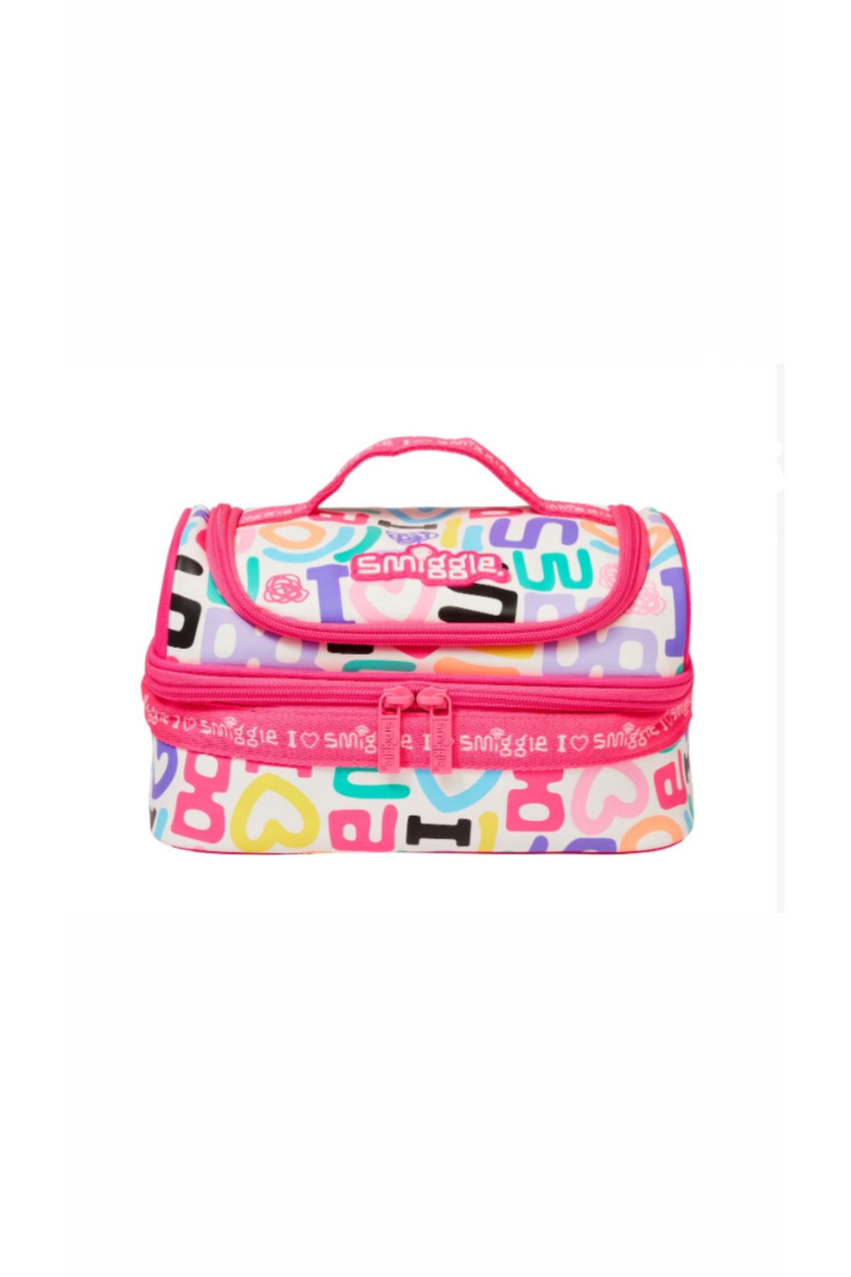 SMIGGLE YAZI FİGÜRLÜ BPA İÇERMEYEN BESLENME ÇANTASI