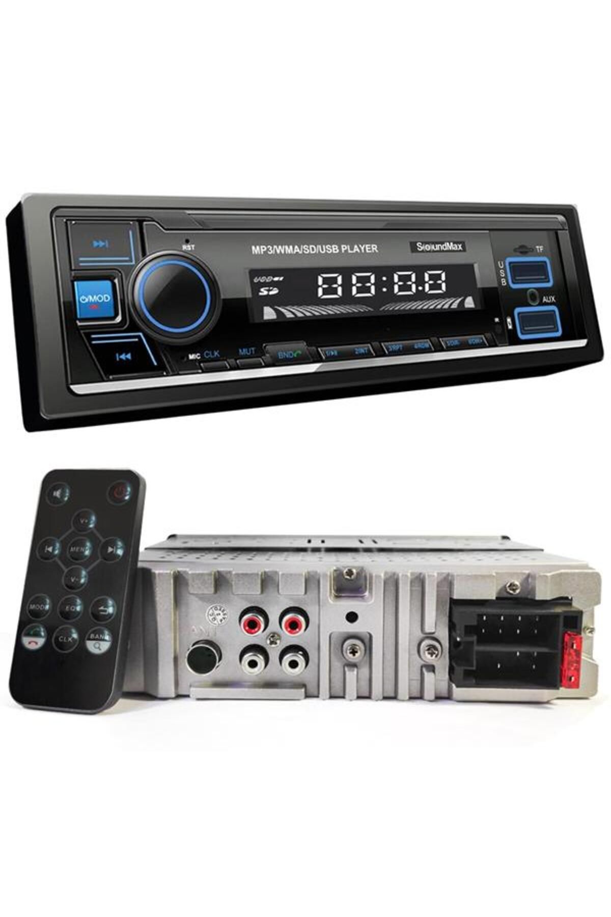 Genel Markalar SX-MX3G Oto Teyp 4X50 Watt Bluetooth Mobil Aplikasyon 2Xusb Sd Fm Aux