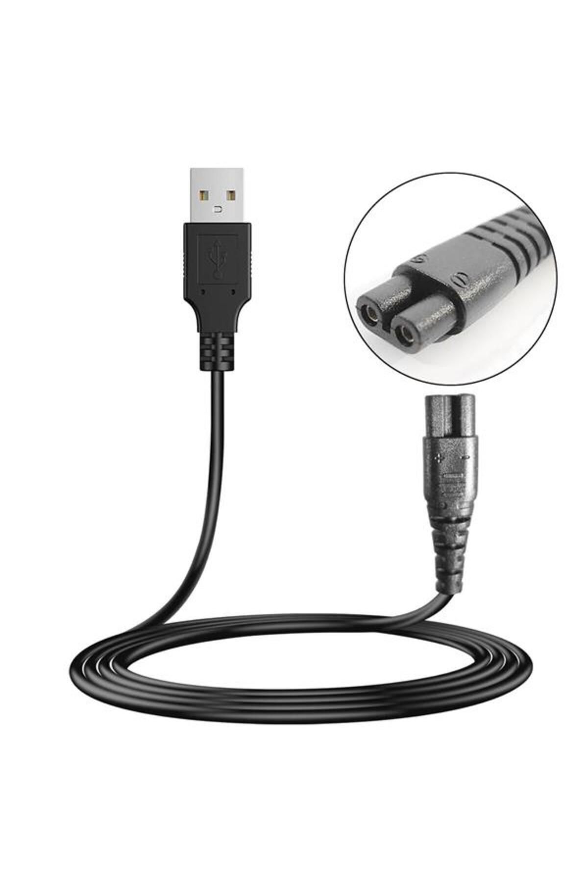 evimera G-5351 Güç Power Tıraş Kablosu Usb 1 Metre Siyah No 1