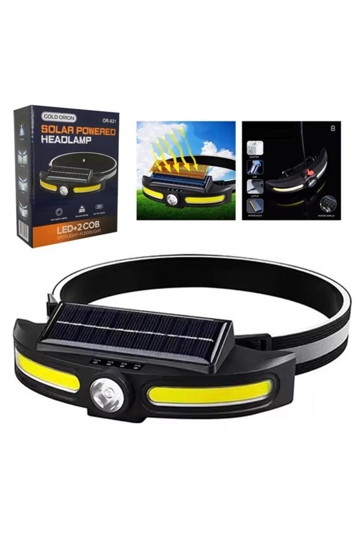 opencart Yeni Sezon Sht Gold Orion Or-921 Solar Kafa Feneri Led Şarjlı Kampanya