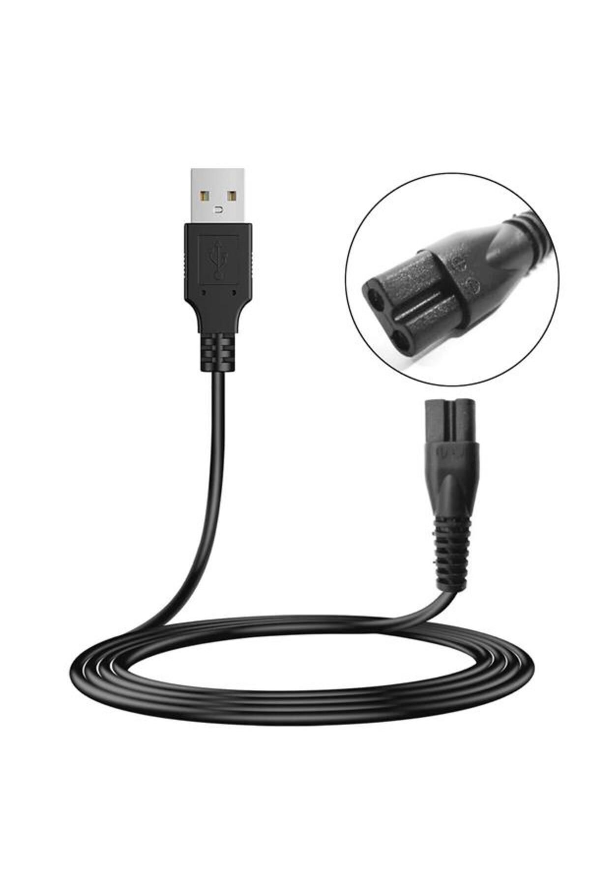 evimera G-5359 Güç Power Tıraş Kablosu Usb 1 Metre Siyah No 9