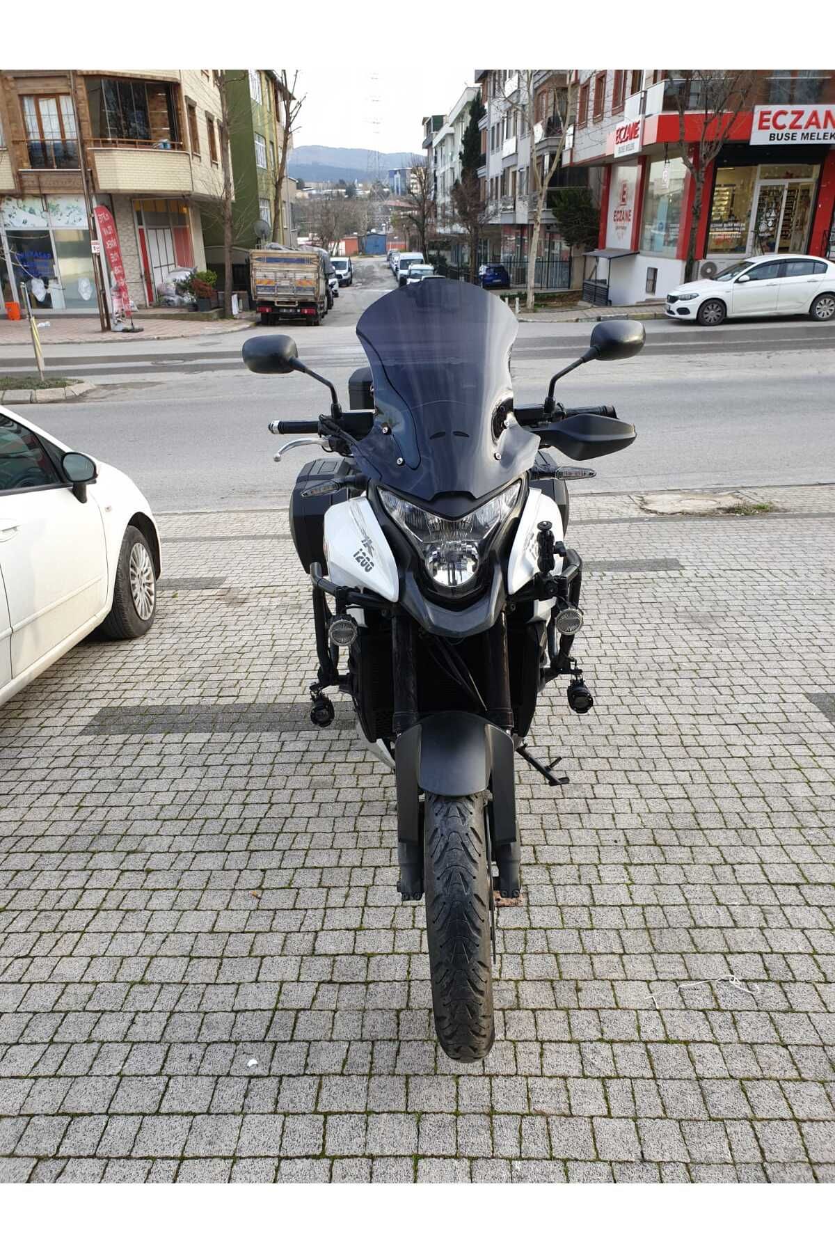 Honda VFR 1200 Siperlik Ön Cam 2012-2015 Model 50cm Siyah Renkli 4mm