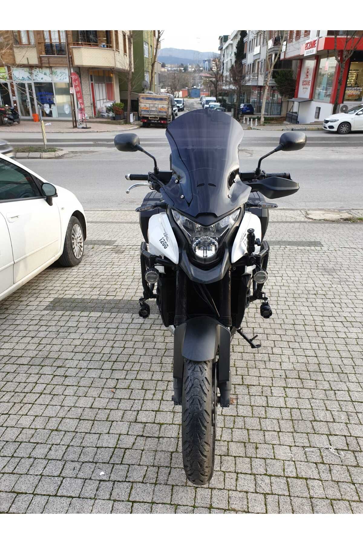Honda VFR 1200 Siperlik Ön Cam 2012-2015 Model 50cm Siyah Renkli 4mm
