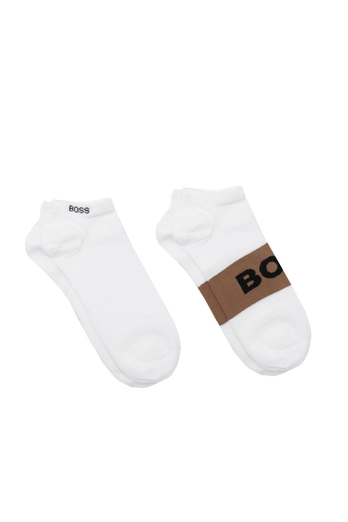 BOSS-Men's Comfortable Sole Boss Logo White1 Socks 50469720 -101 2