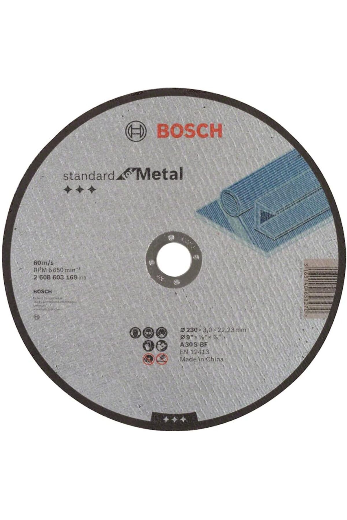 STOREMAX buymxx Professional Kesme Diski, Düz, Standart, Metal için A 30 S Bf, 22,23 mm, 3,0 mm, Gri, 26086