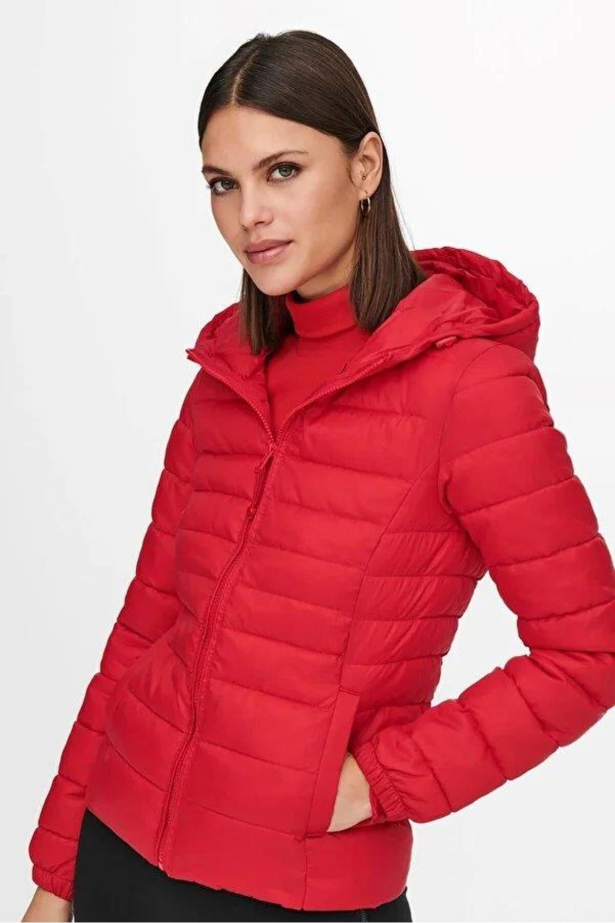 Only-Onltahoe High Risk Red Hooded Jacket - Otw Noos 15156569 3