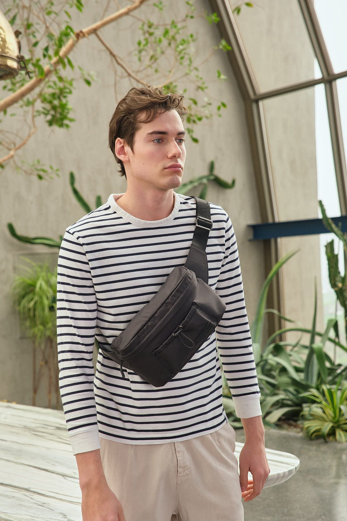 کیف کمری مشکی مردانه کمر اورجینال Nautica