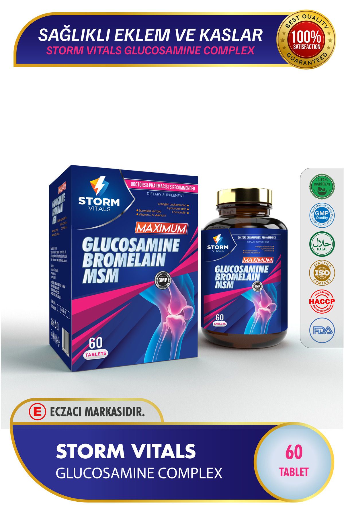 STORM VİTALS Storm Vıtals Maxımum Glucosamıne Complex 60 Tablet