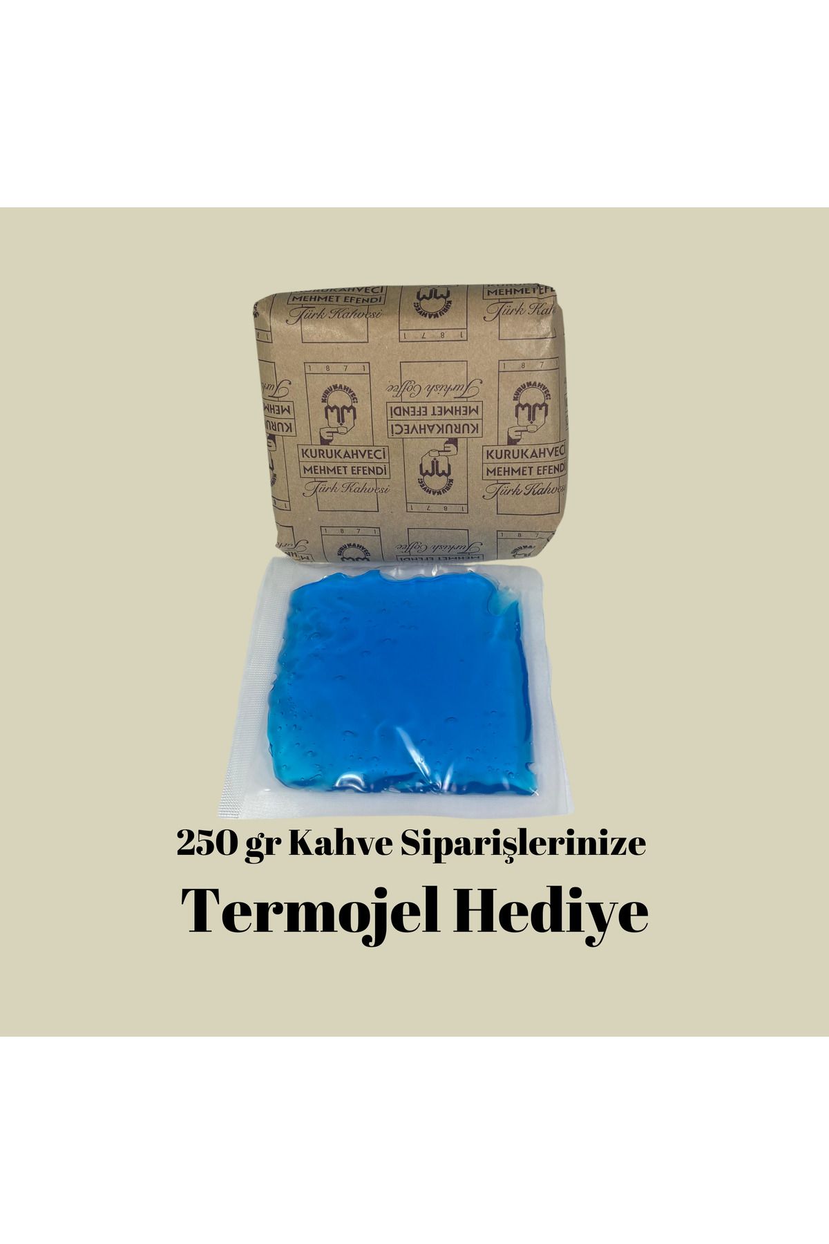 Mehmet Efendi Kurukahveci Mehmet Efendi Türk Kahvesi 250gr Günlük Eminönü Taze Yeni Çekilmiş + TermoJel Hediyeli