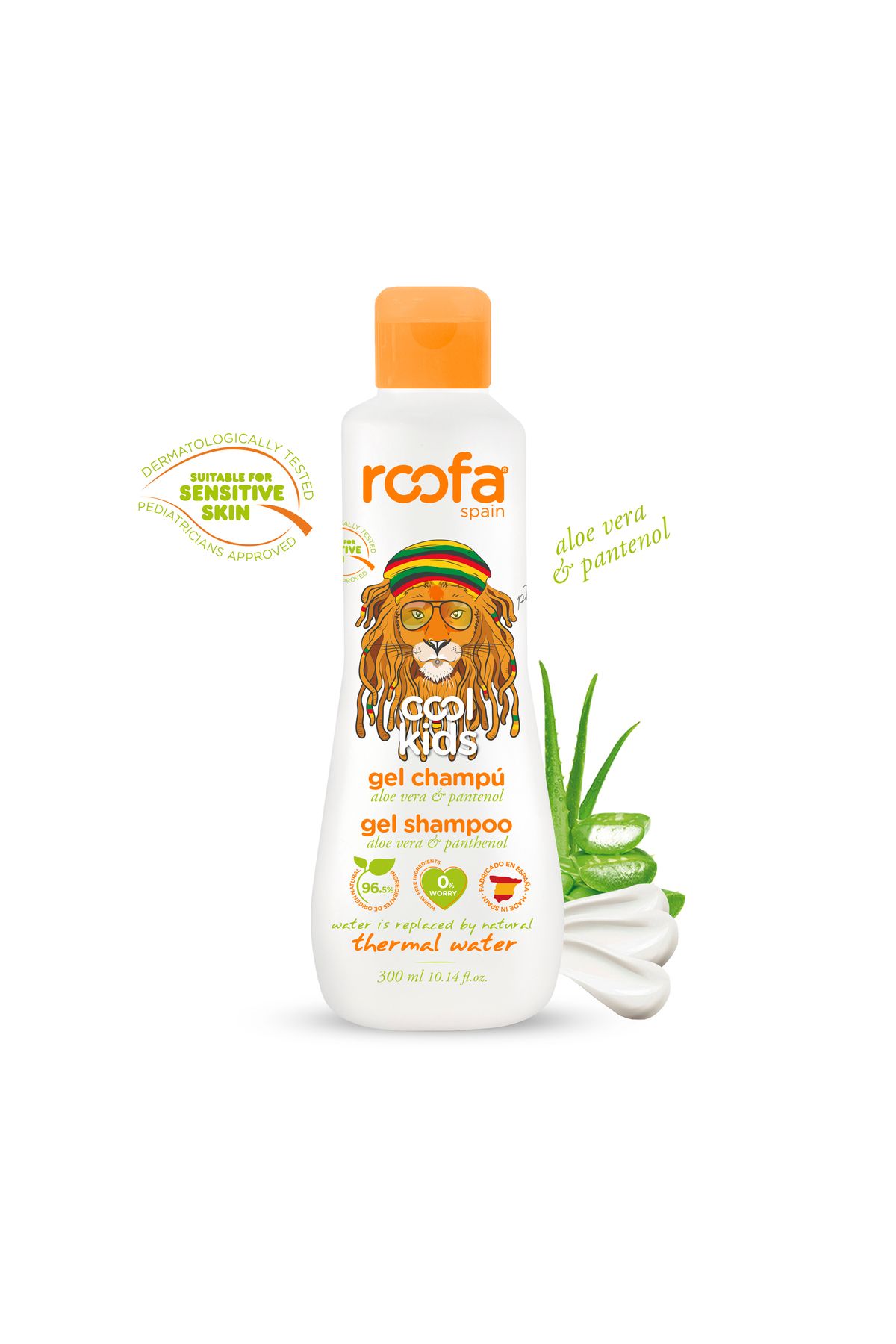 Roofa Spain-Cool Kids Gel Shampoo (NATURAL WITH ALOE VERA & PANTHENOL) 300ml 1