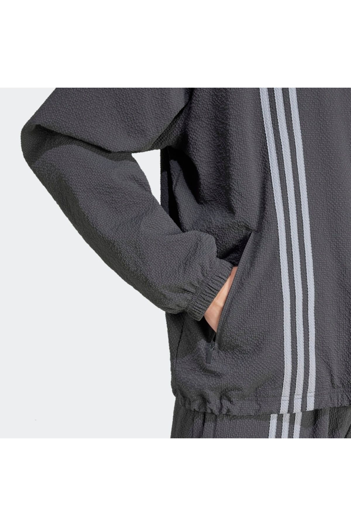 ژاکت ورزشی خاکستری مردانه مد اورجینال adidas