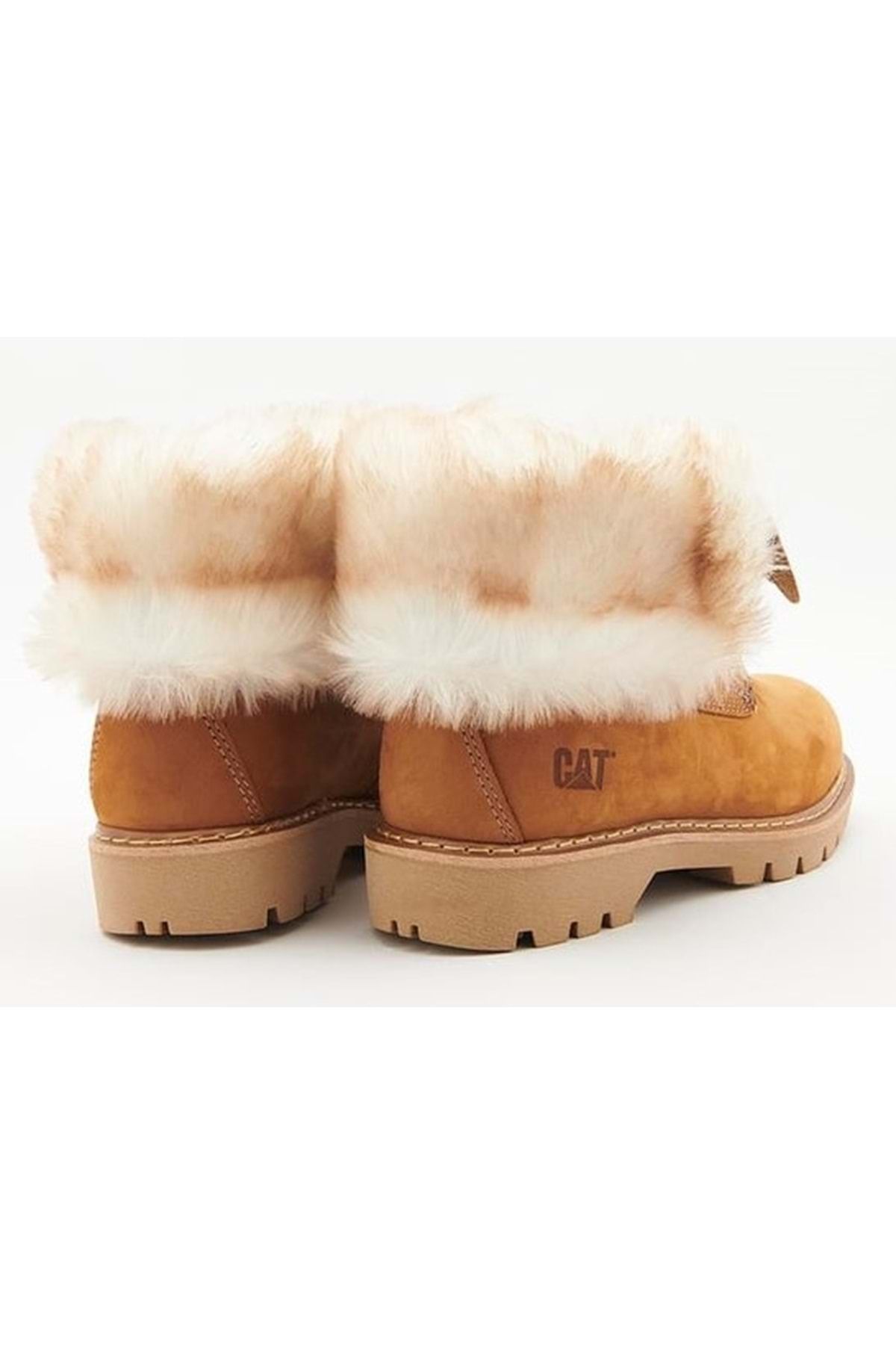 Caterpillar-Cat 015Z 101184   - Utah Fur Shearling Cinnamon Colored Leather Women's Boots 7