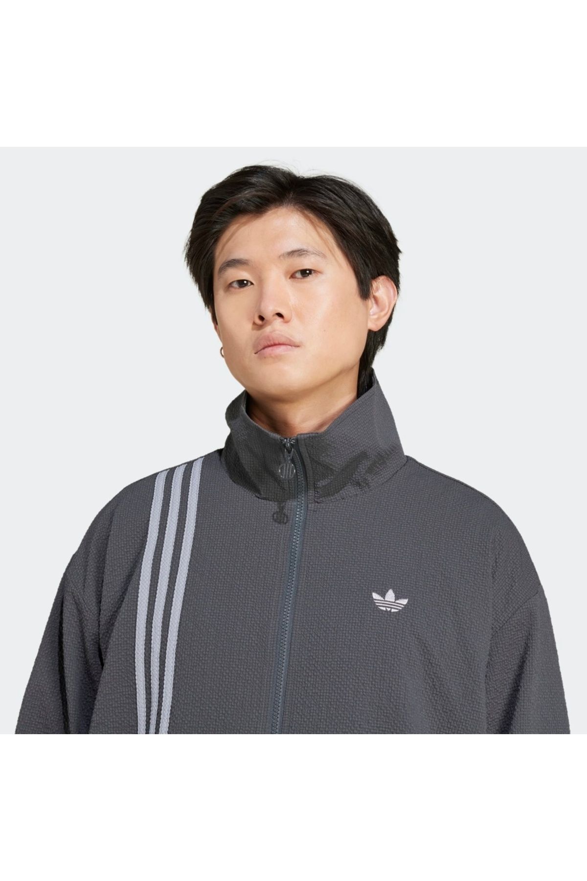 ژاکت ورزشی خاکستری مردانه مد اورجینال adidas
