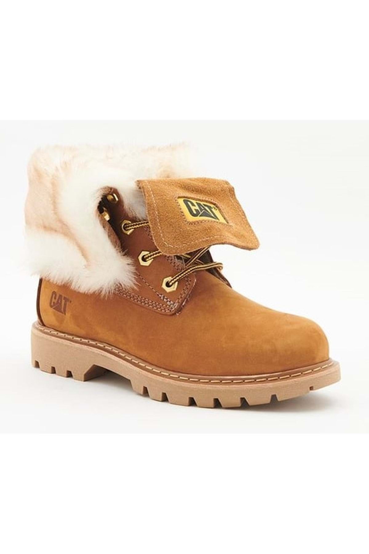 Caterpillar-Cat 015Z 101184   - Utah Fur Shearling Cinnamon Colored Leather Women's Boots 4