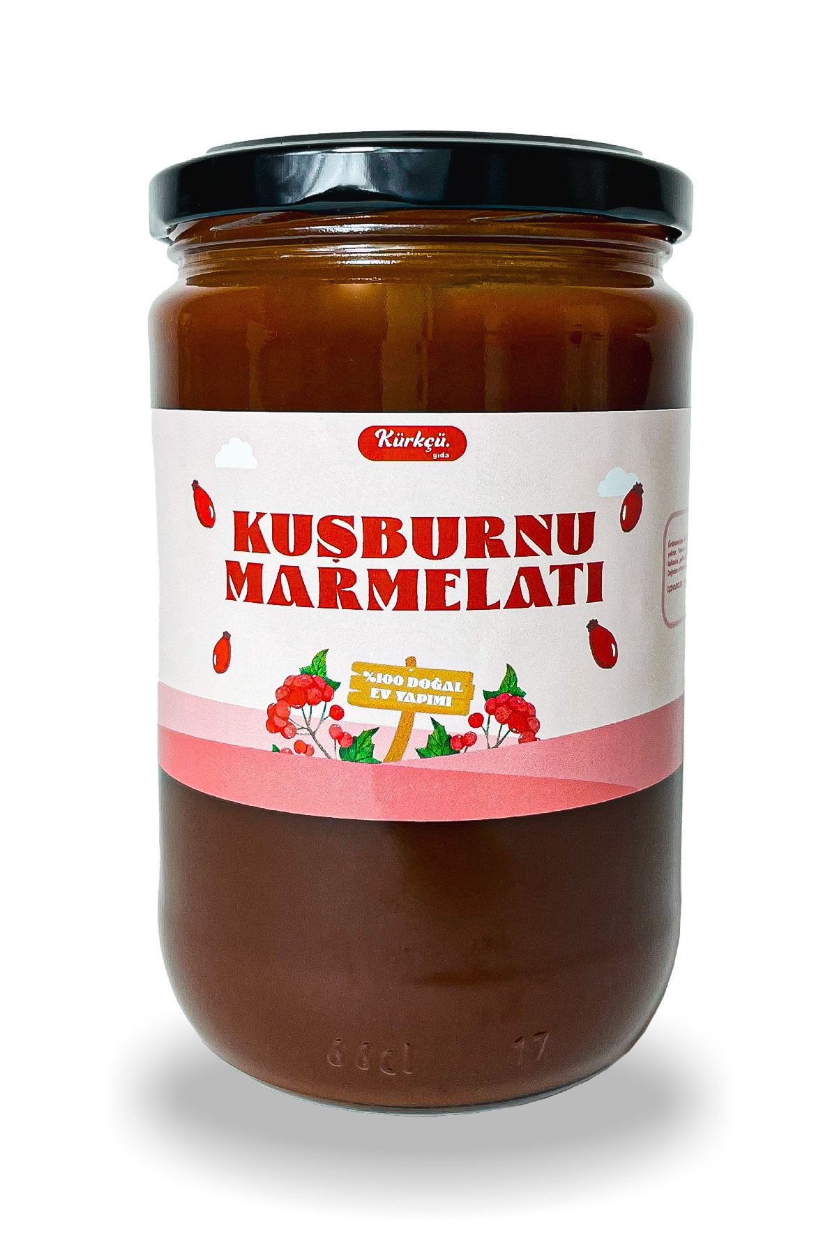 Kürkçü Gıda Kuşburnu Marmelatı Doğal Köy Yapımı 660 ML