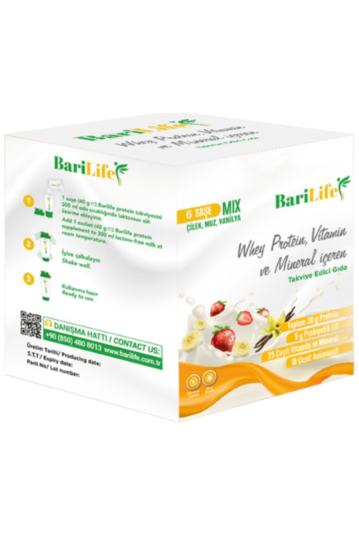 Barifit BARİLİFE PROTEİN TAKVİYESİ 6 SAŞE