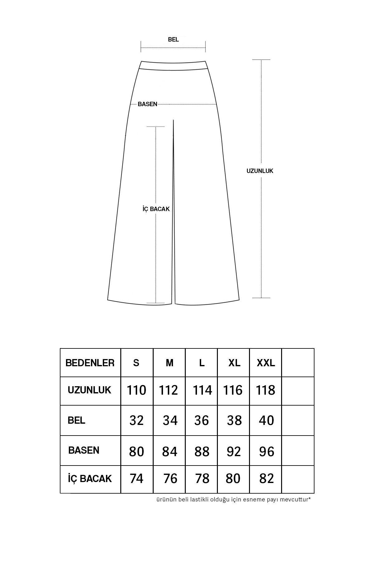 COMBİNE MİCHAİL-Black Line Lycra Velcro Closure Palazzo Women's Trousers 8
