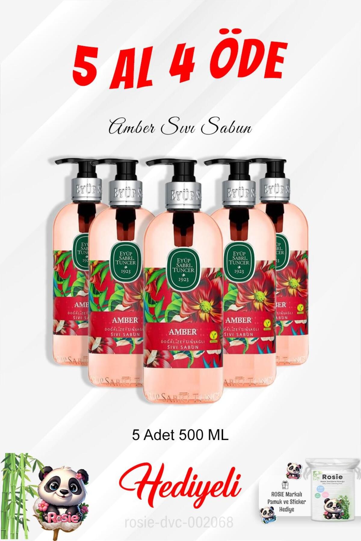 صابون مایع آمبر 500 میلی لیتری خرید 5 عدد 4 و رزی پاموک Eyüp Sabri Tuncer