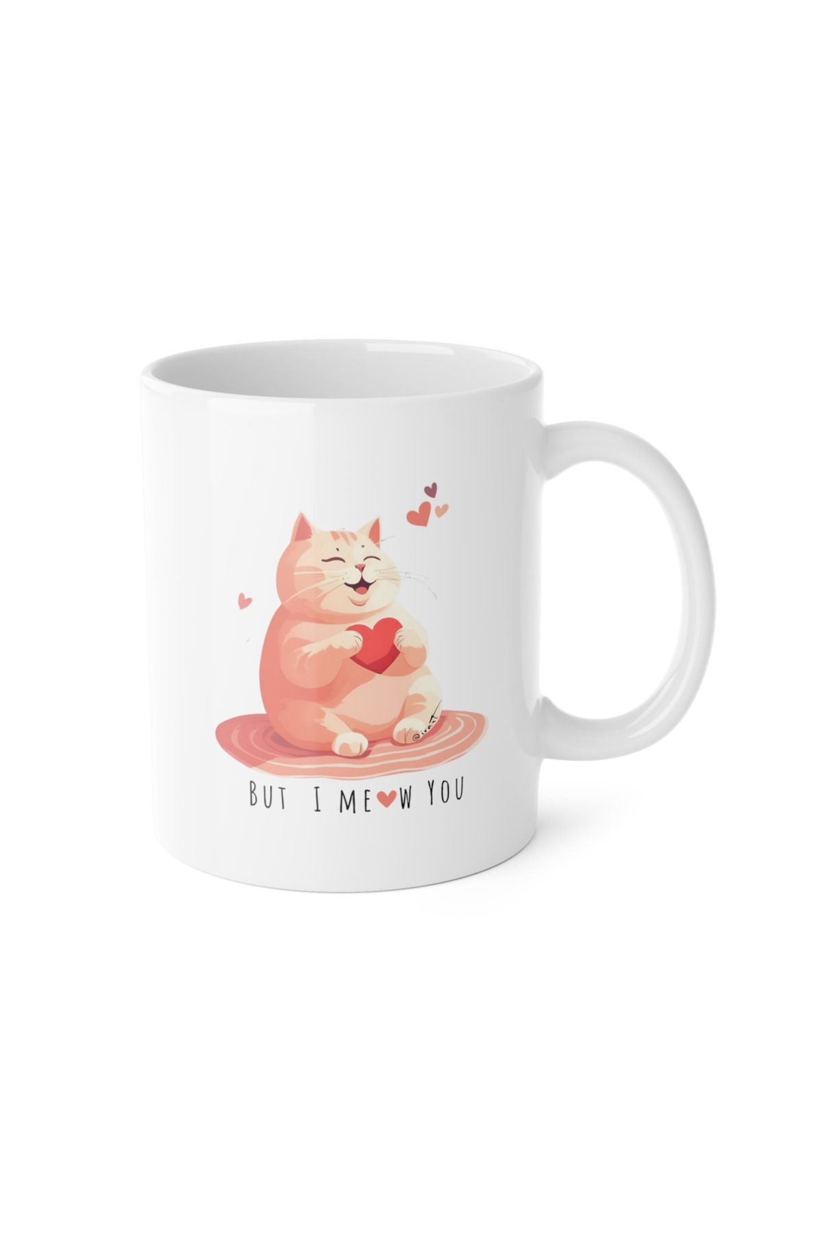 IVART-New Year Gift - but I Meow You Cat Cat Printed Porcelain Mug Cup 2