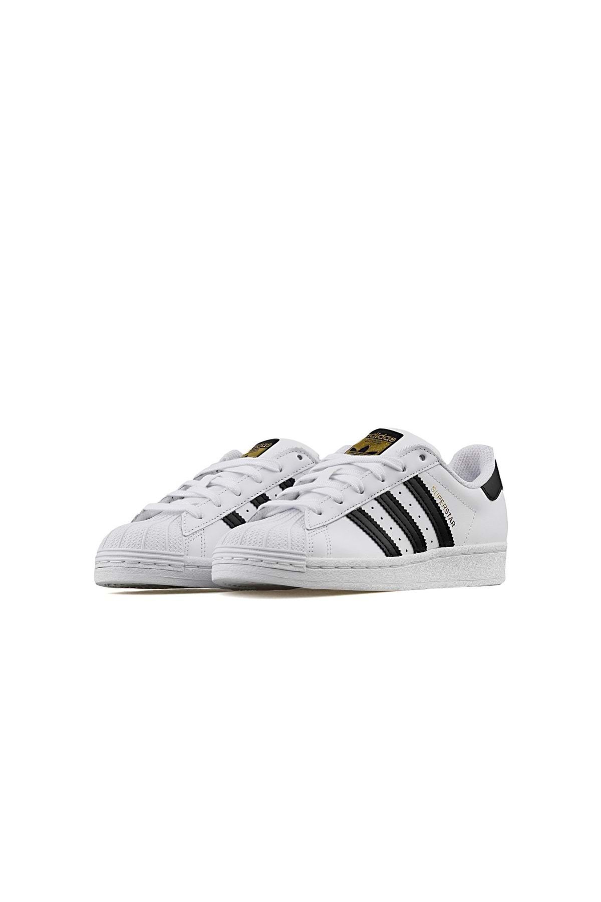 adidas-Superstar J Foundation Fu7712 Sneaker Pantofi sport unisex Alb-negru 3