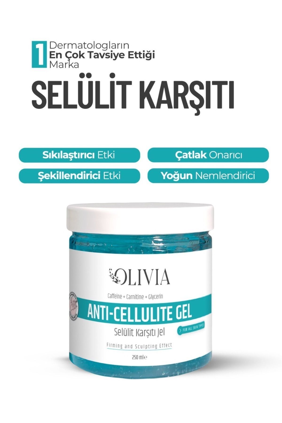 Olivia Wilson , Sıkılaştırıcı, Selülit Ve Çatlak Giderici Vücut Şekillendirici Jel 250 ml