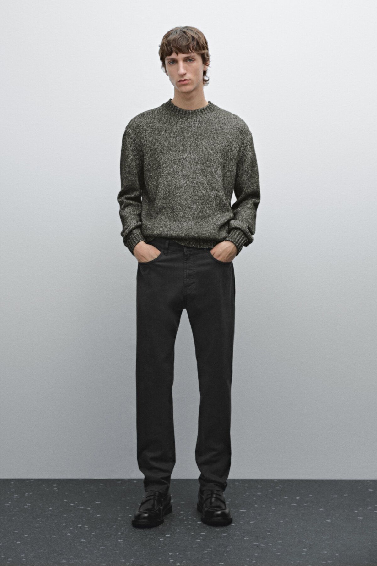 شلوار جین باریک ساتن نخی Massimo Dutti
