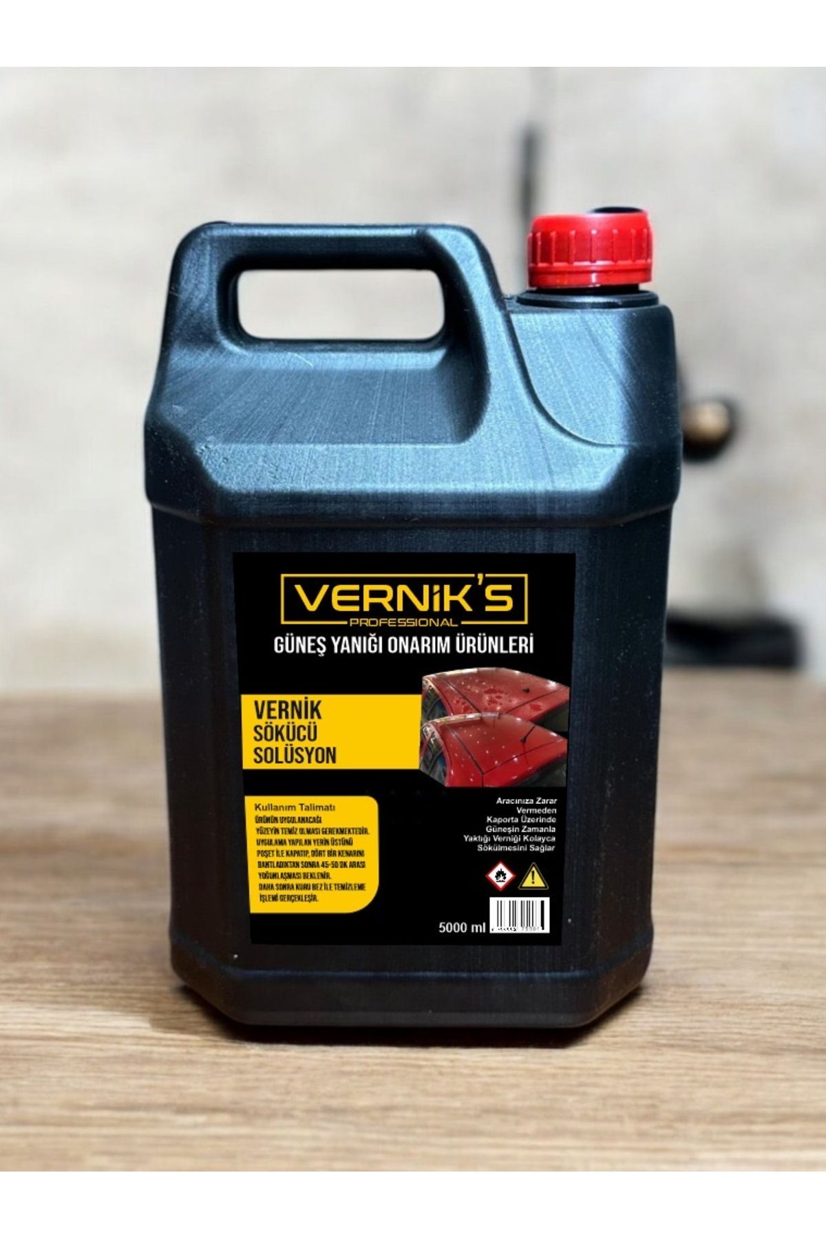 VERNİKS 5000 ML  VERNİK SÖKÜCÜ ARAÇ GÜNEŞ YANIĞI ONARIM ÜRÜNÜ