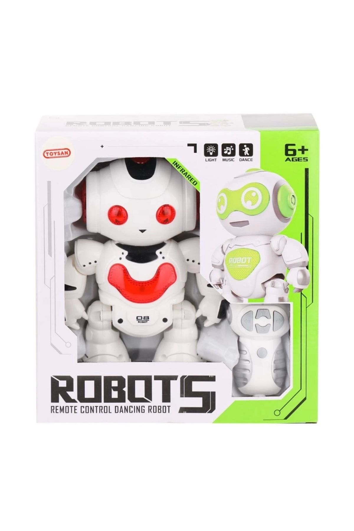 SYNOPE Çocuk J608-1  Kumandalı Dans Eden Robot -Toysan Oyuncak