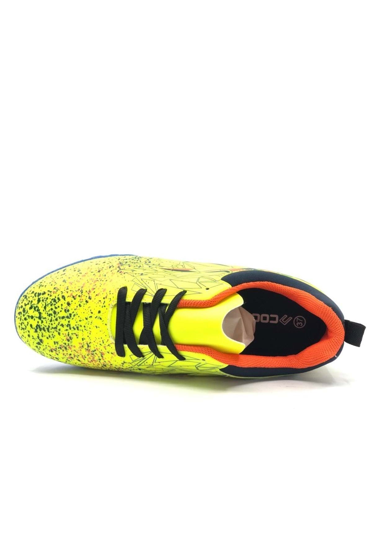 Cool Messi Profesyonel Unisex Halısaha Ayakkabısı SARI - 4