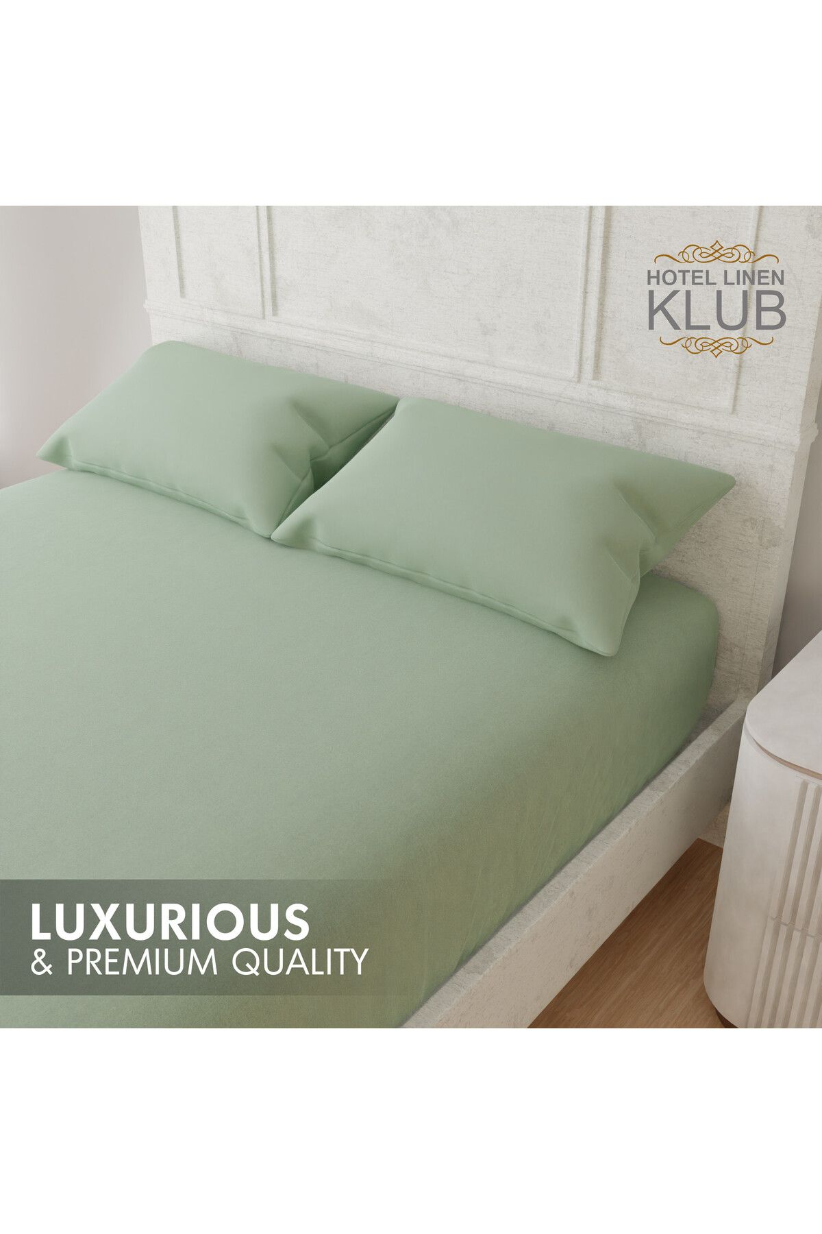 Hotel Linen Klub-350TC Cotton 3-Piece King Fitted Sheet Set - Luxury and Hotel Quality, Deep Pocket for a Perfect Fit 5