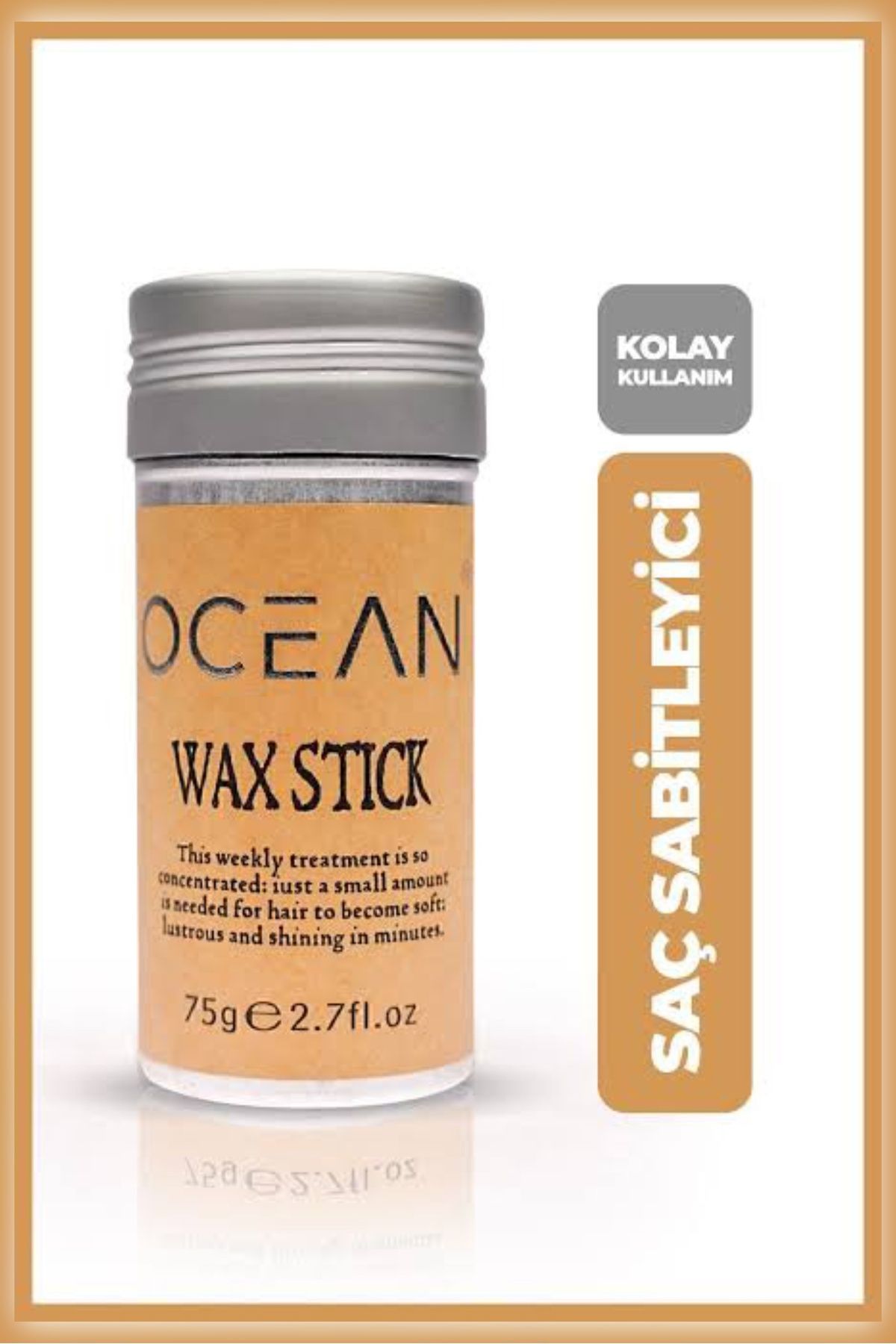 Krem Hair Wax Stick Saç Şekillendirici, Topuz Sabitleyici Krem Wax