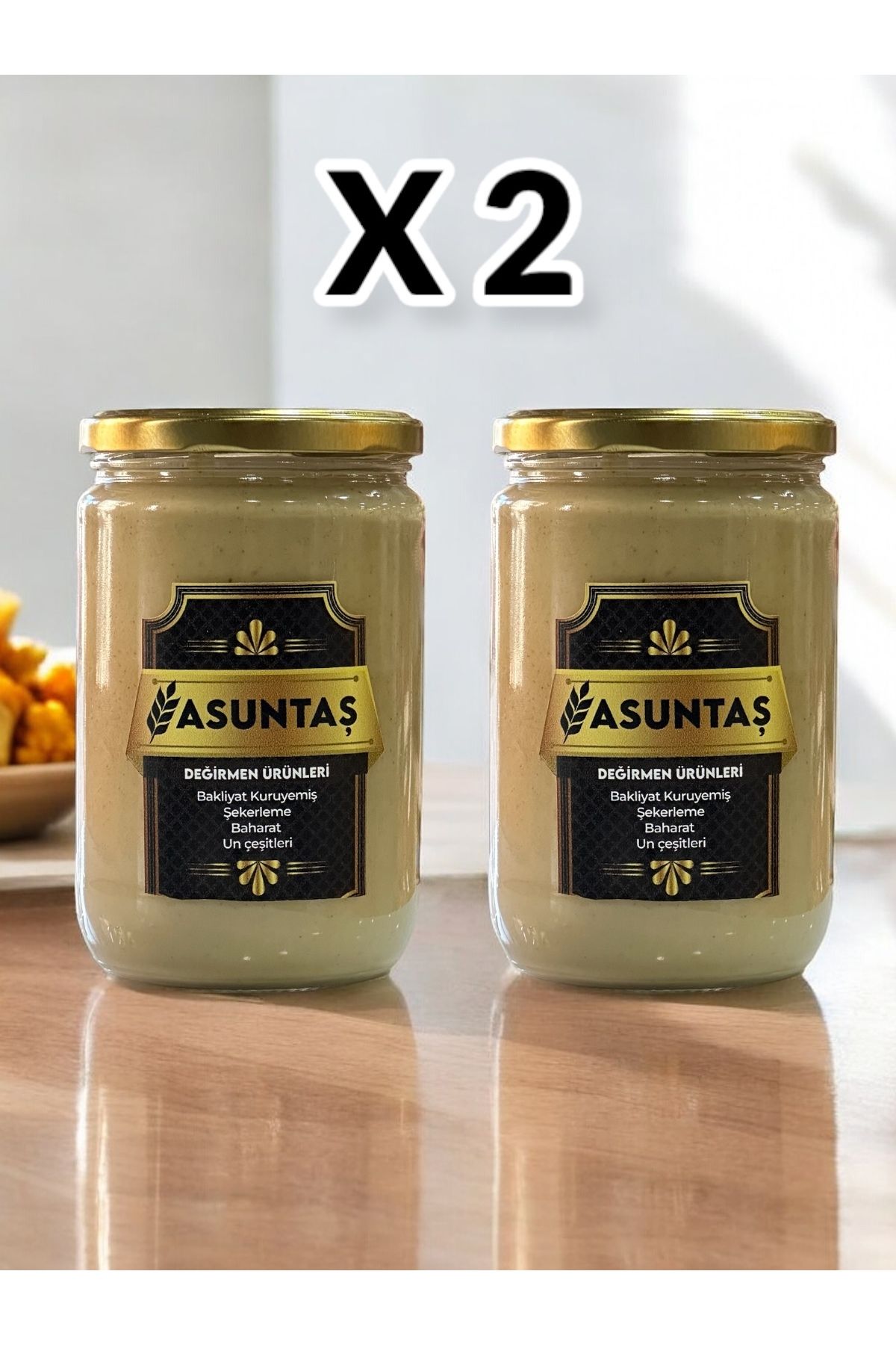 ASUNTAŞ Kavrulmuş Özel Yapım Yerli Susam Tahin 2x600g