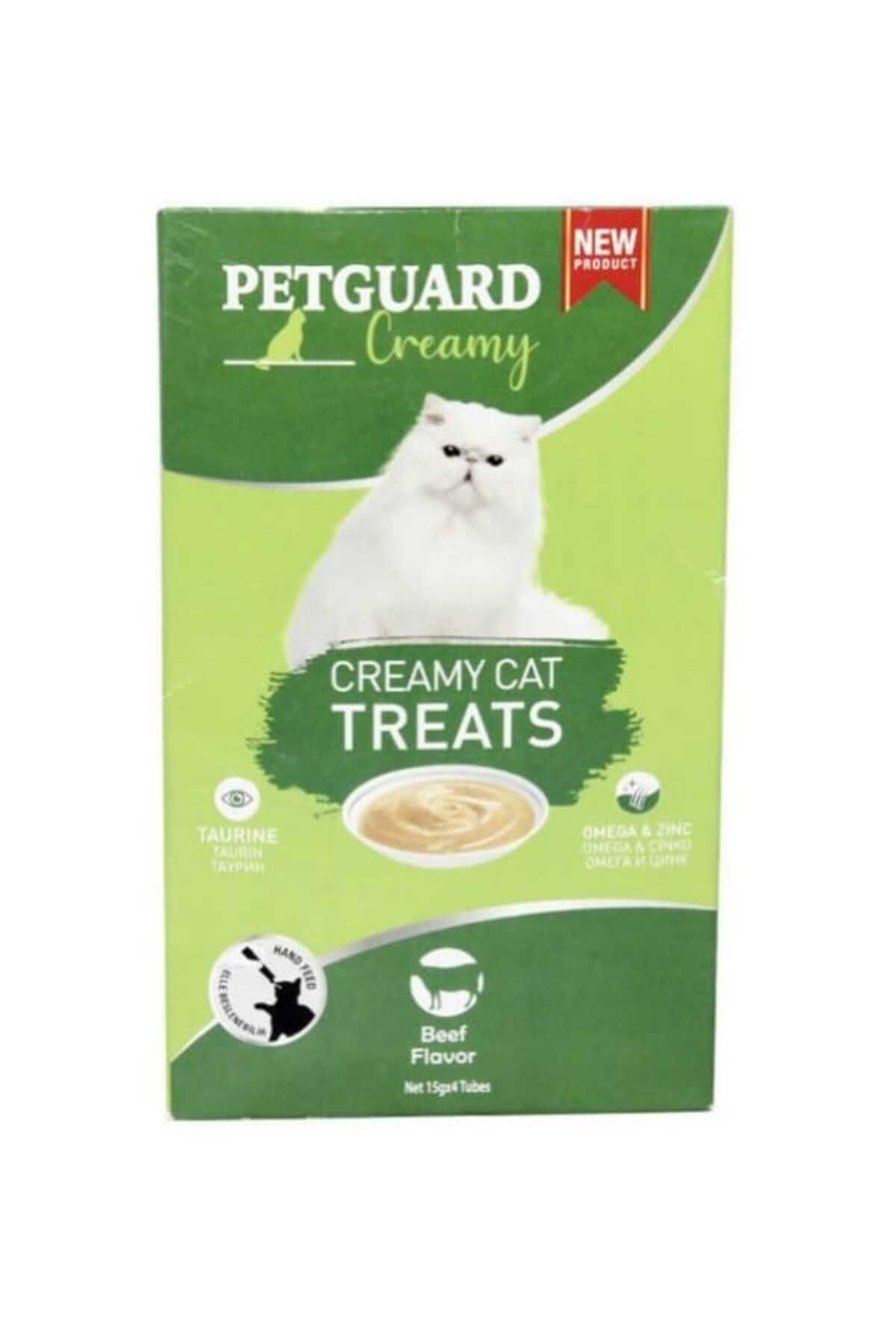 Petguard TAURİN VE OMEGA&ÇİNKO SIĞIR ETLİ KEDİ ÖDÜL MAMA 4*15 GR.