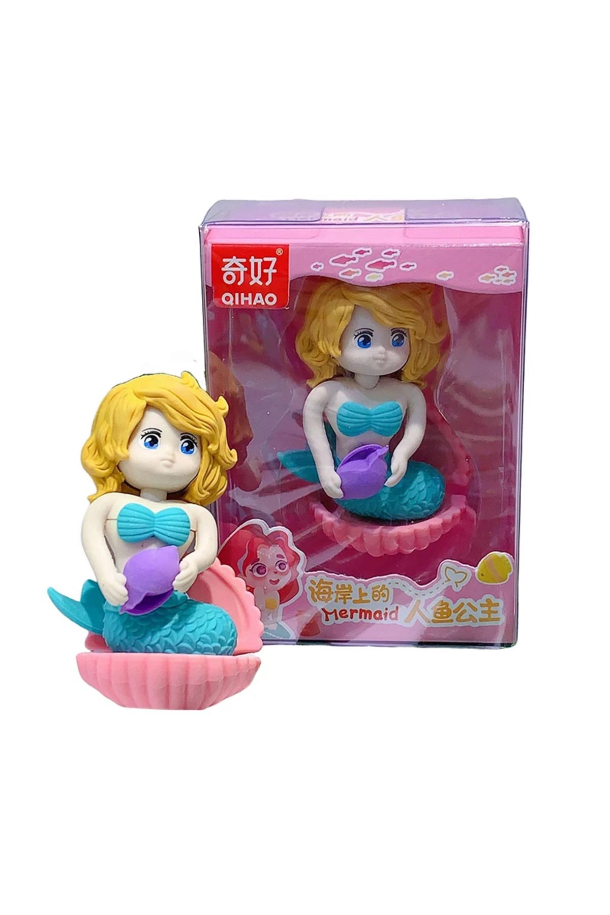 karinabest Mayosh Mermaid  Silgi Figür Çıkarılabilir 3D 8 cm Silgi 1 Adet